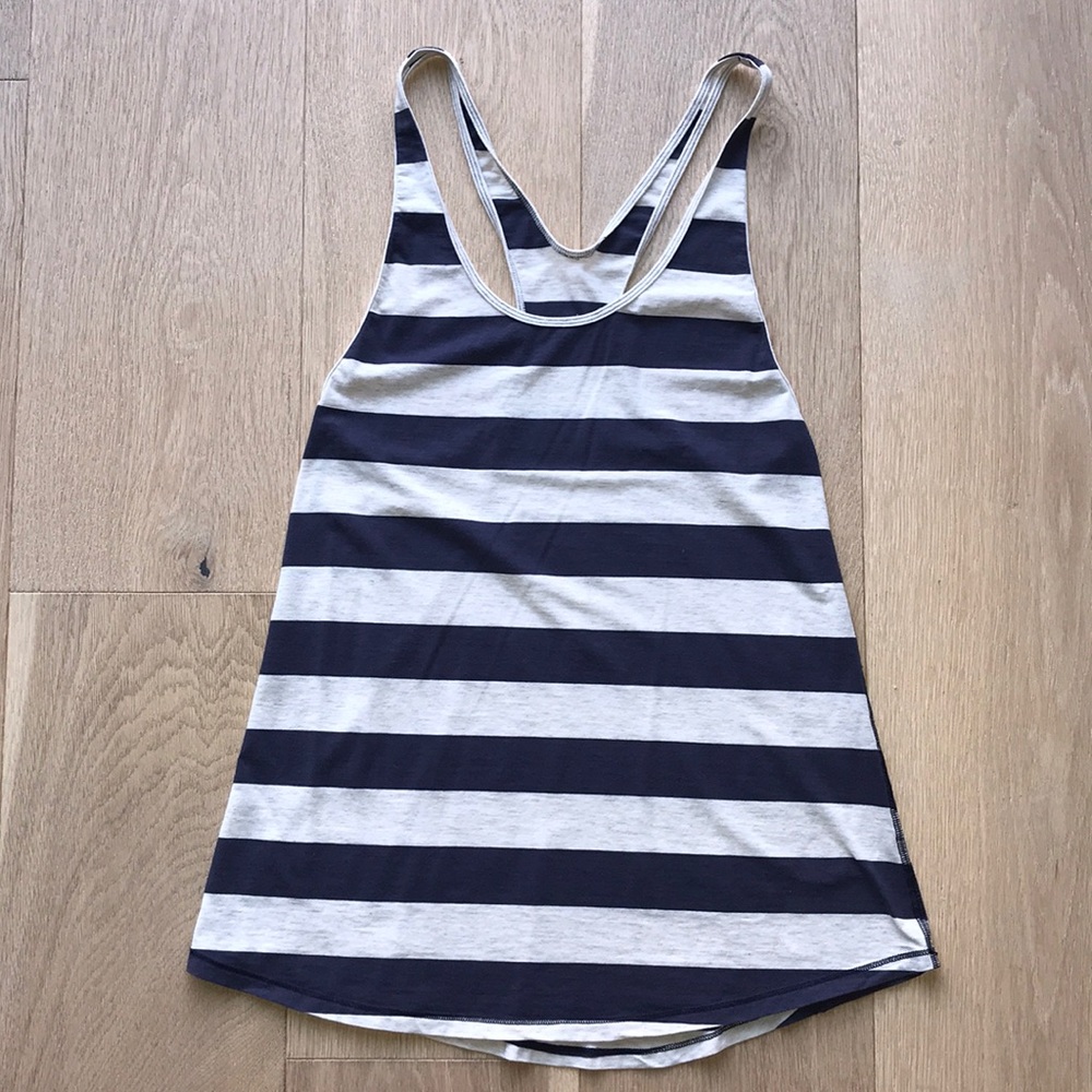 Lululemon racerback thick striped tank, size 4